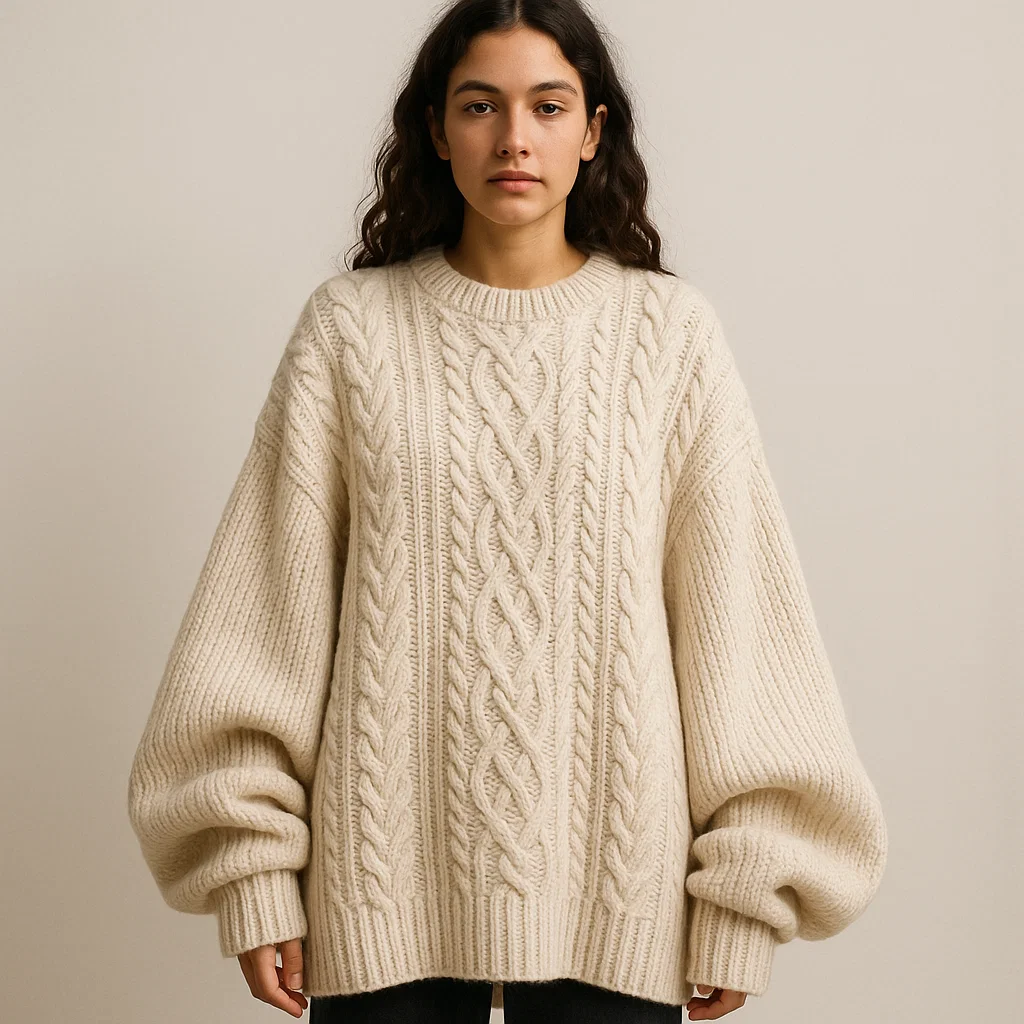 bulk order Oversized Cable Knit Sweater factory company