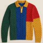 bulk order Polo Cable Knit Sweater supplier