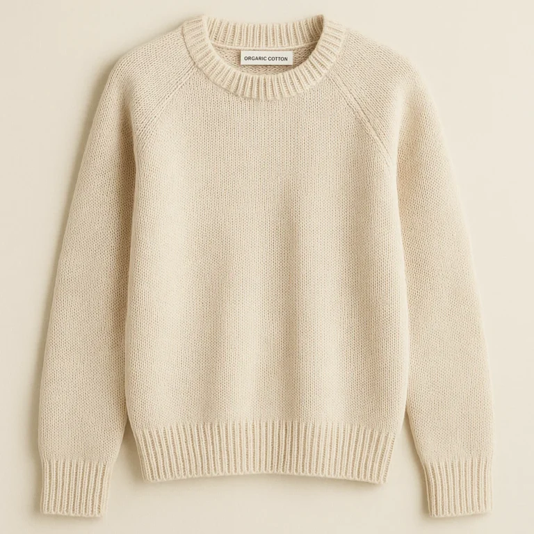 china Organic Cotton Cable Knit Sweater Sustainable suppliers