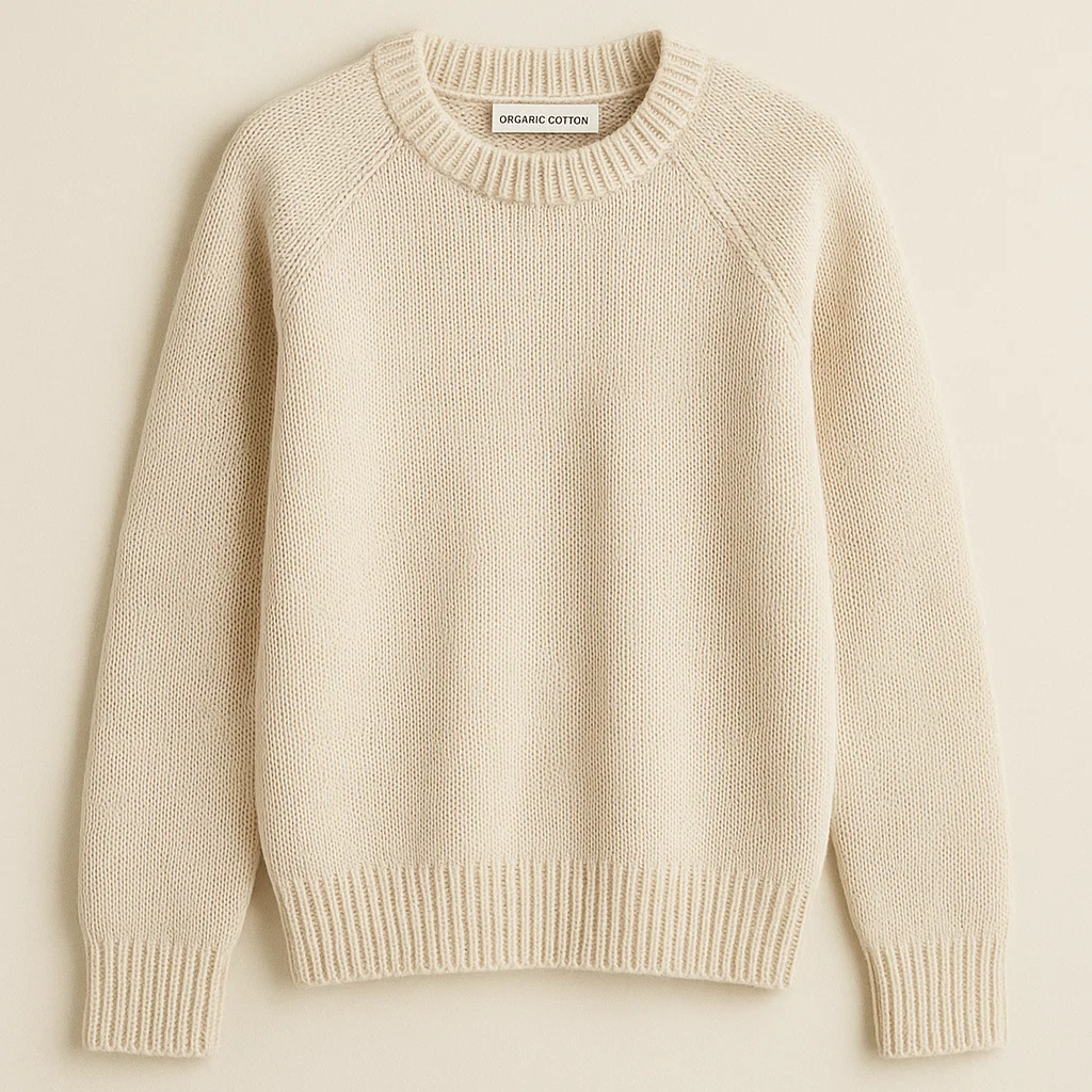 china Organic Cotton Cable Knit Sweater Sustainable suppliers