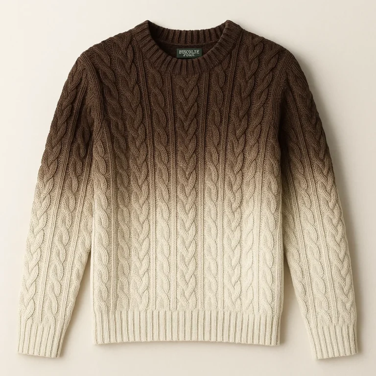china oem Recycled Cotton Cable Knit Sweater company