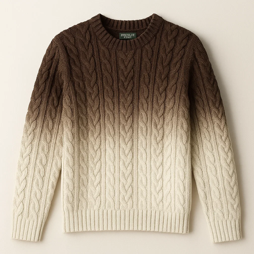 china oem Recycled Cotton Cable Knit Sweater company