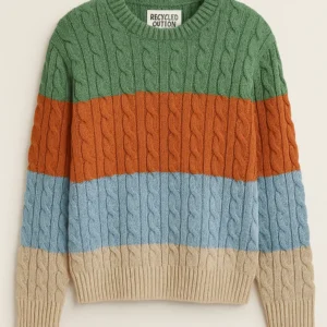 china supplier of Recycled Cotton Cable Knit Sweater bulk order