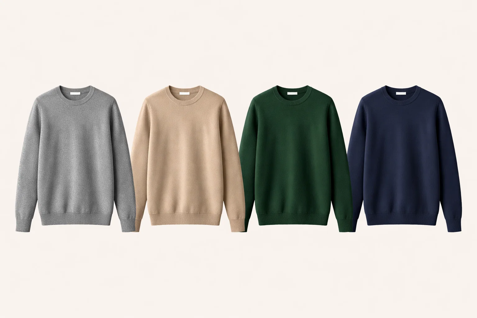 Oversized heavy weight crew neck sweater OEM for private label brands