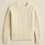 custom Cashmere Cable Knit Sweater manufacturer