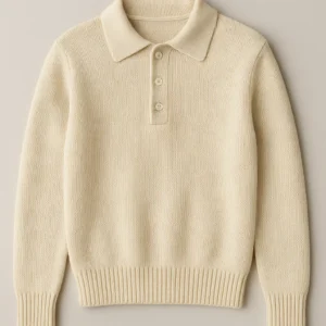 custom Polo Cable Knit Sweater manufacturer