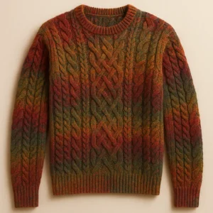 custom Wool Cable Knit Sweater manufacturer