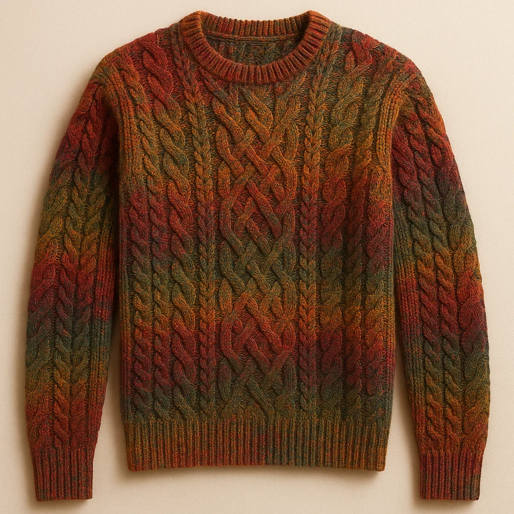 custom Wool Cable Knit Sweater manufacturer
