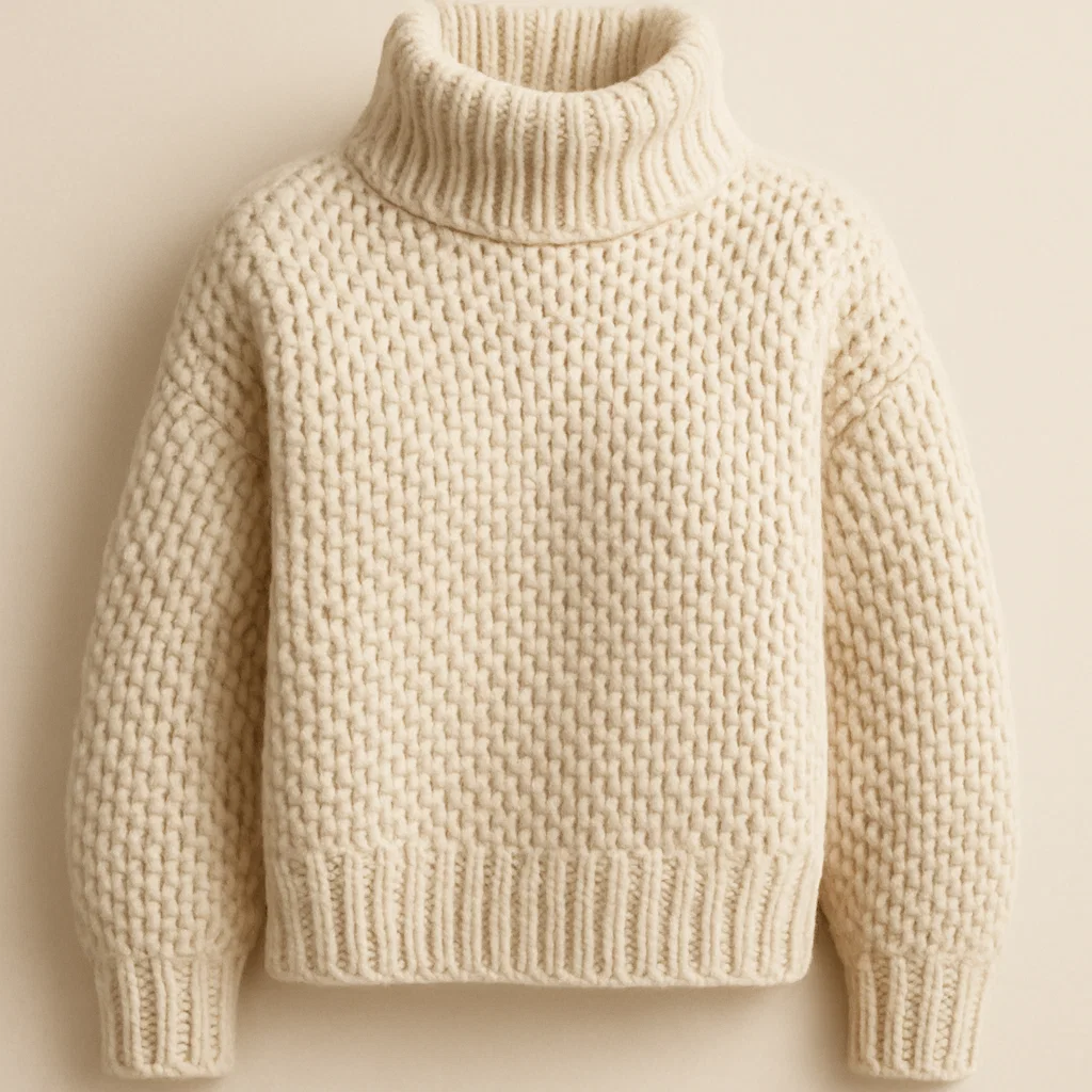 funnel neck Chunky Knit Sweater suppliers of wholesale