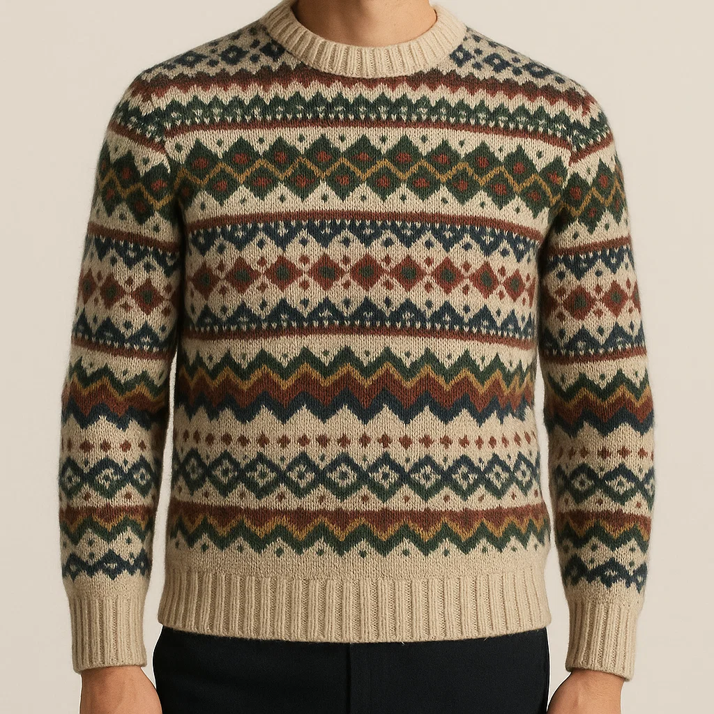 low moq factory of Fair Isle Pullover Sweater & Wool Fair Isle Knitwear