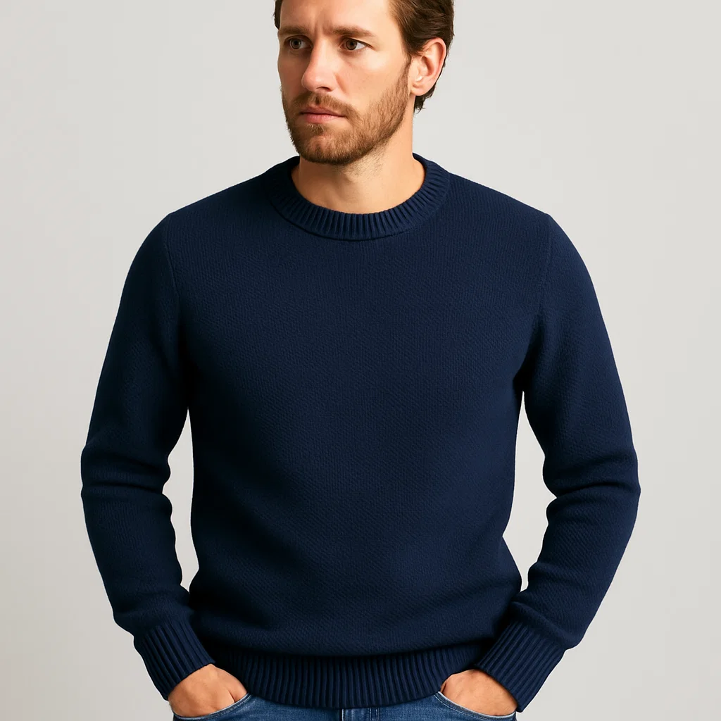 low moq mens knit pullover sweater factory supplier