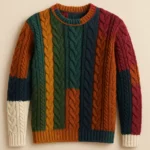 oem Multi-Color Cable Knit Sweater supplier