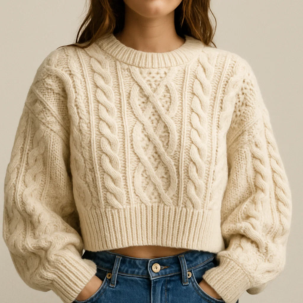 oem Oversized Cable Knit Sweater vendors exporter
