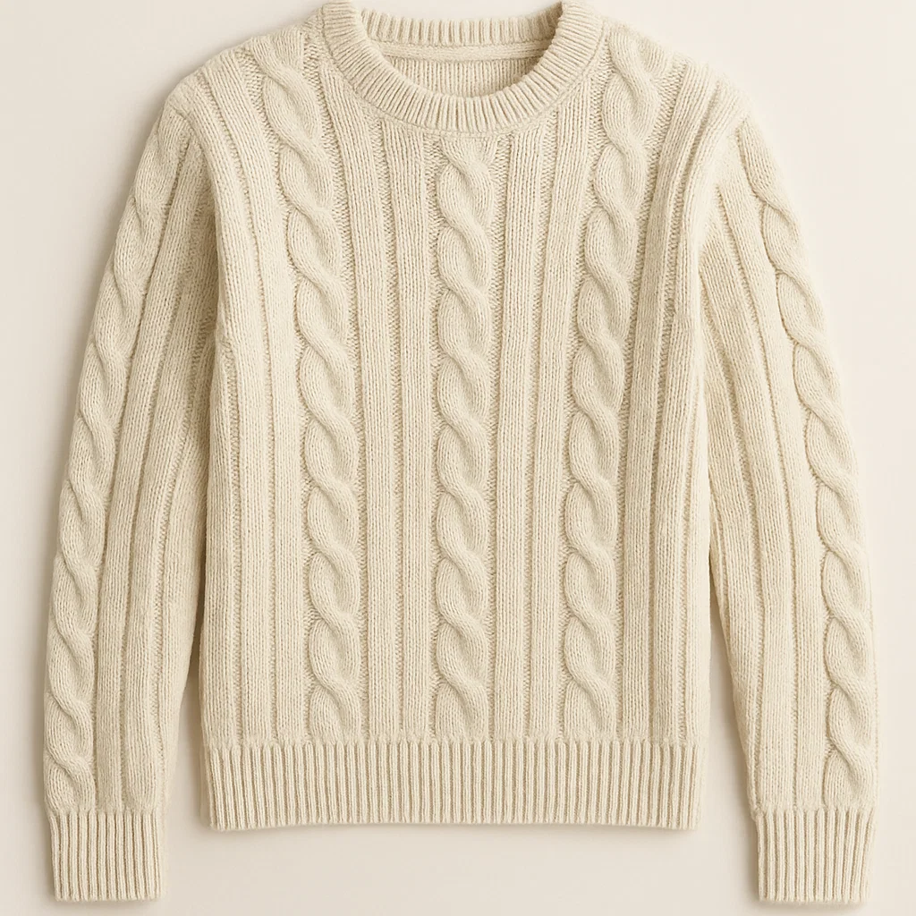 oem odm china cotton blend cable knit sweater factory supplier