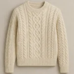 oem wool blend cable knit pullover factory