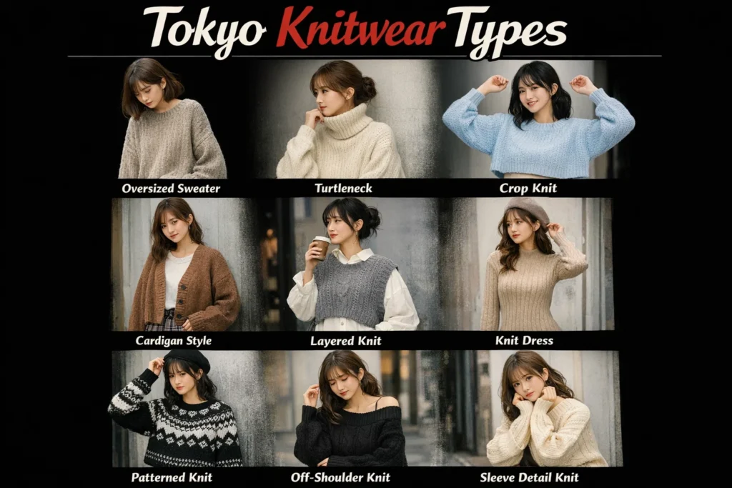 tokyo knitwear types