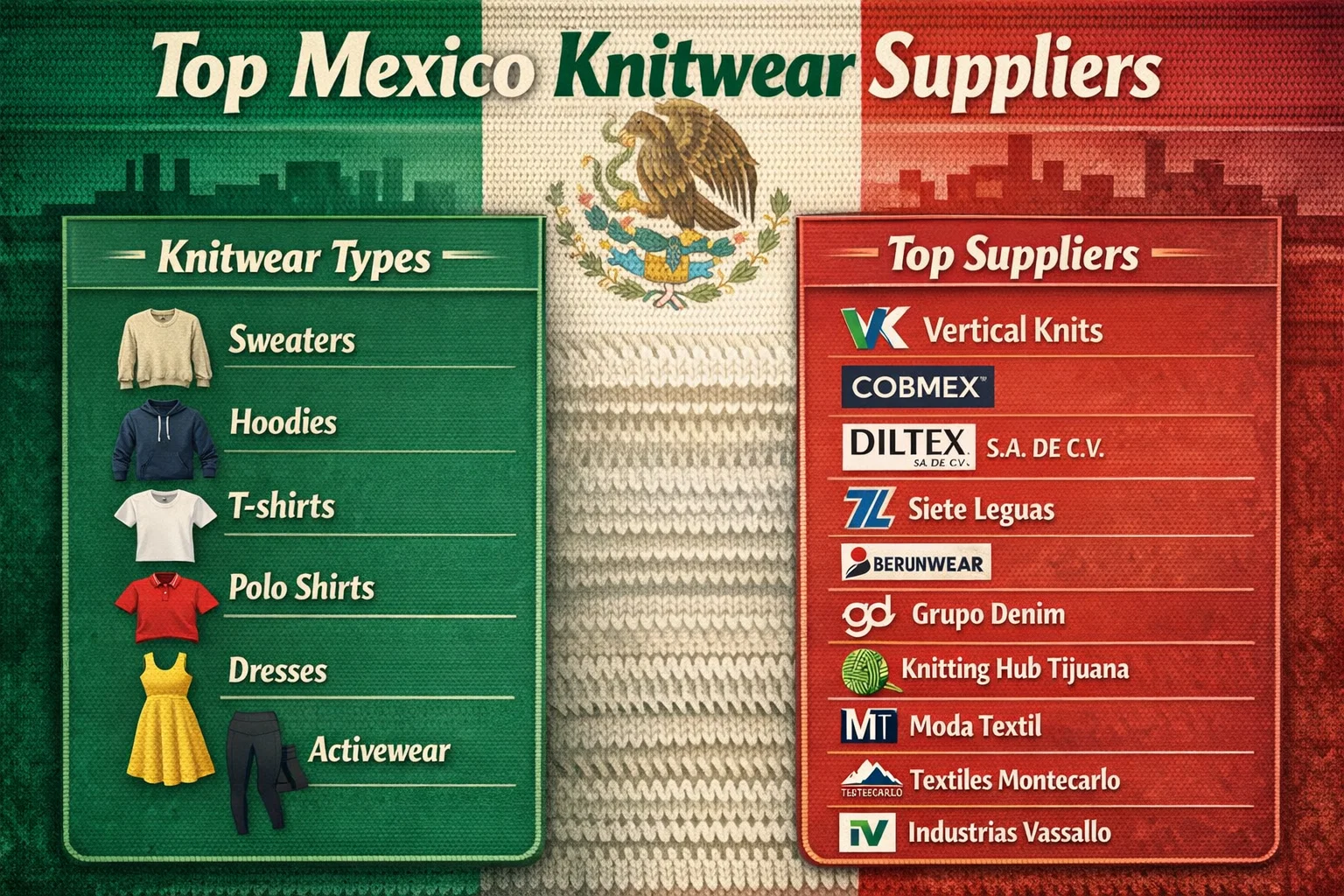 top Mexico knitwear supplier
