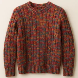 top china Multi-Color Cable Knit Sweater exporter