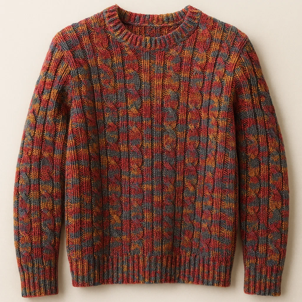 top china Multi-Color Cable Knit Sweater exporter