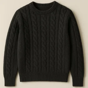 top china supplier of wool blend cable knit pullover