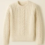 vendor of cotton blend cable knit sweater