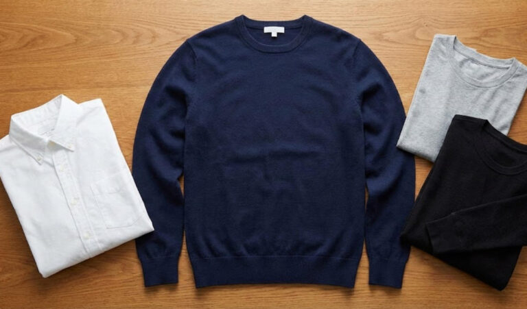 what to wear under crew neck sweaters