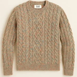 wholesale Recycled Cotton Cable Knit Sweater manufacturer oem