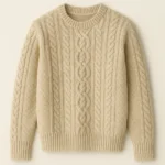 wholesale wool blend cable knit pullover supplier