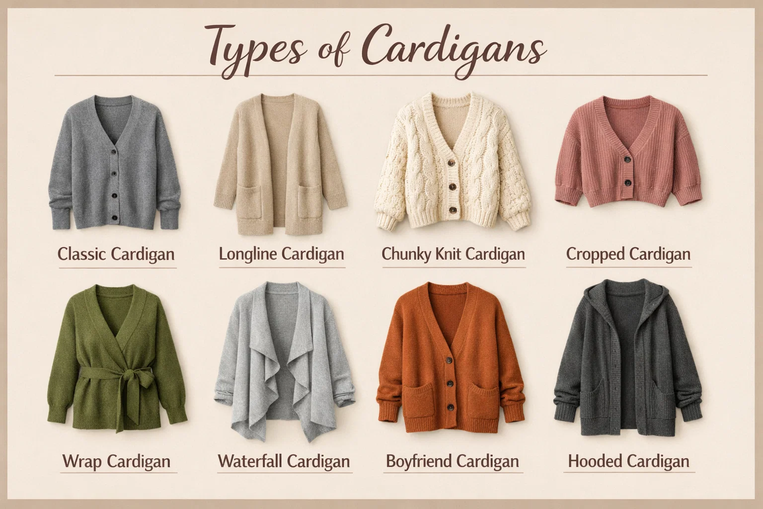 Open Front Cardigans