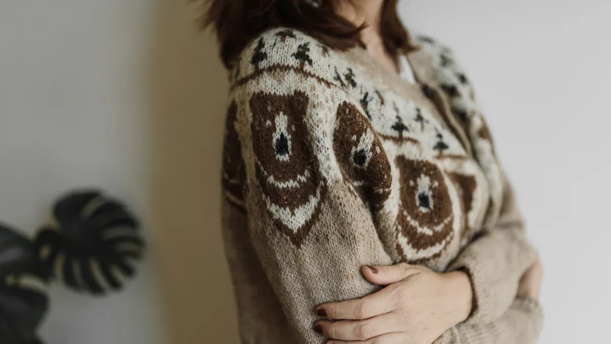 Winter style with the cherry cardigan