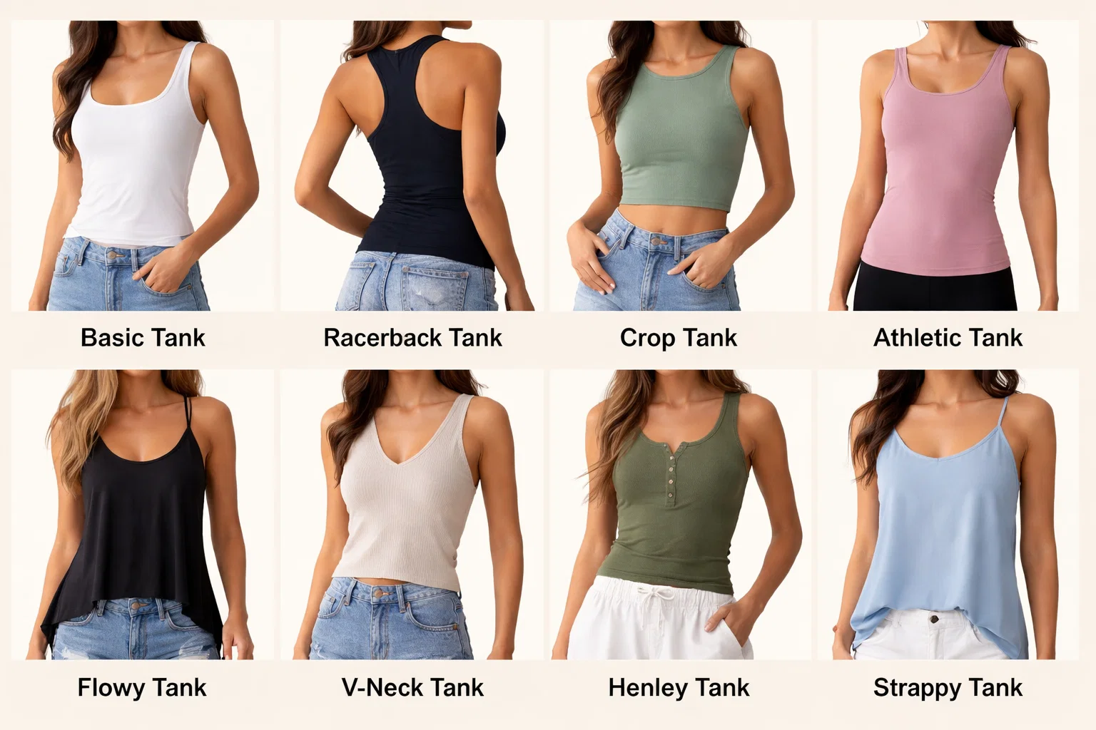 Types of Tank Tops Explained for 2026