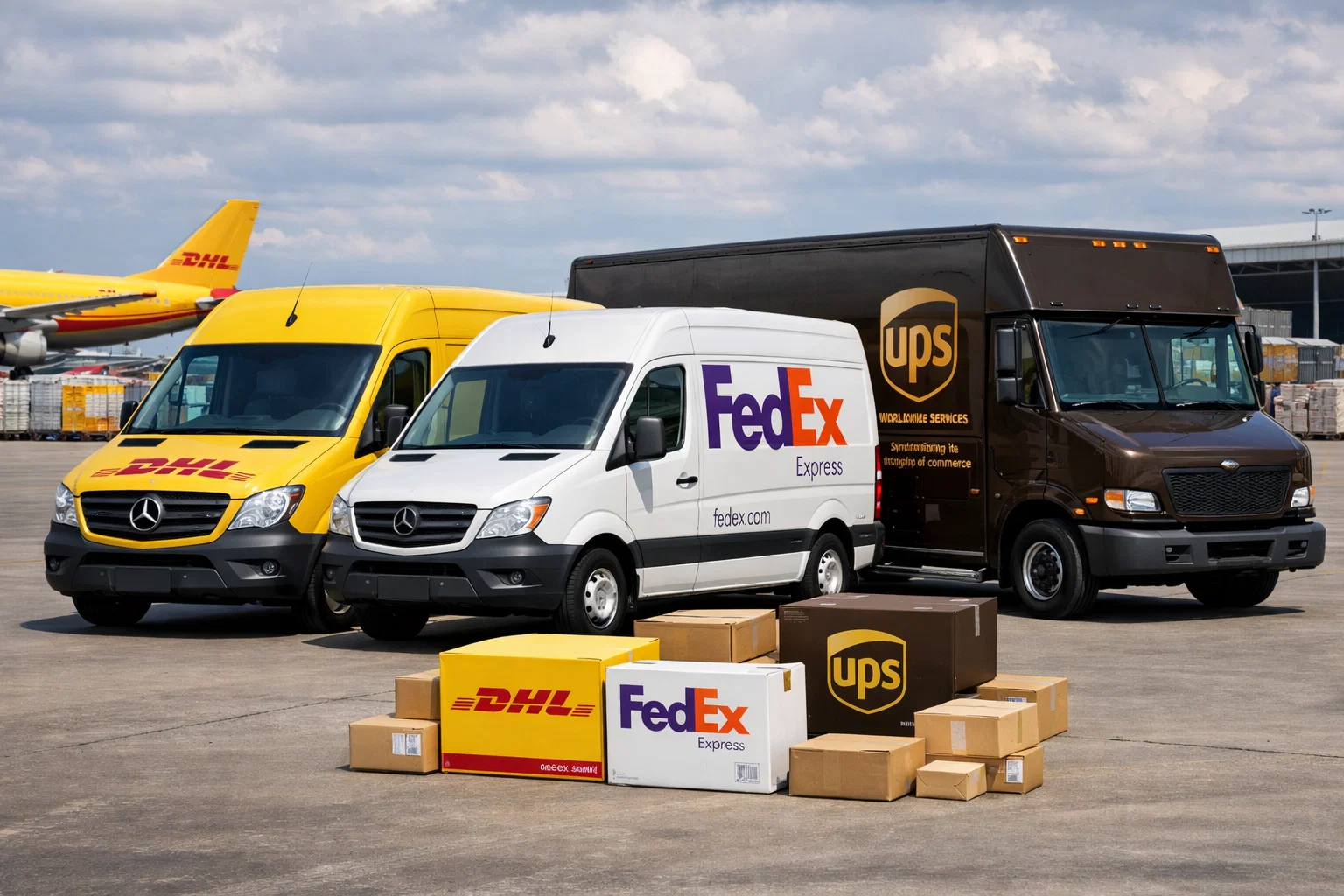 dhl fedex ups shipping
