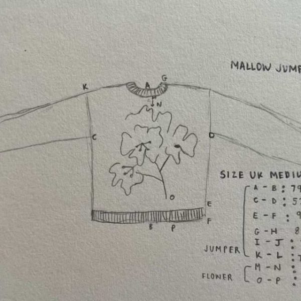 mohair sweater drawing design